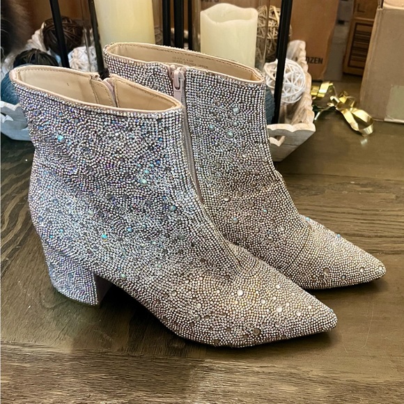 Betsey Johnson Shoes - Betsey Johnson Rhinestone Booties